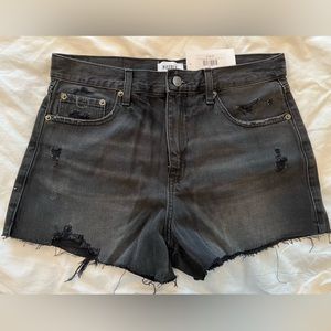 Pistola Nova Relaxed High Rise Cut Off Denim Shorts